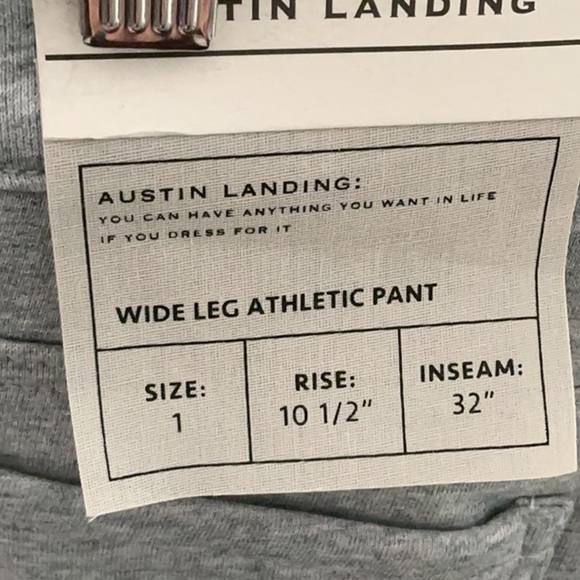 Austin Landing Women Blue Denim and Gray Sweats Flare Jeans NWT - Picture 11 of 12